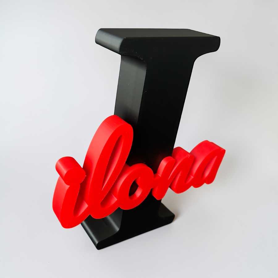 Lettre 3D personnalisées Ilona