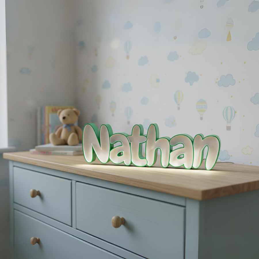 Prénom lumineux Nathan